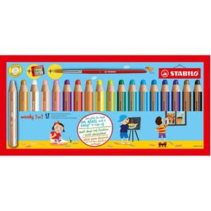 STABILO - Woody 3in1, 18 farger
