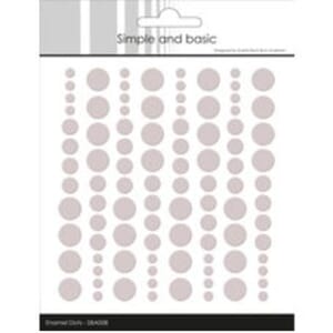 Simple and Basic - Baileys Brown Adhesive Enamel Dots