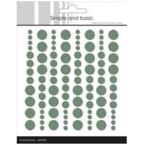 Simple and Basic - Eucalyptus Adhesive Enamel Dots