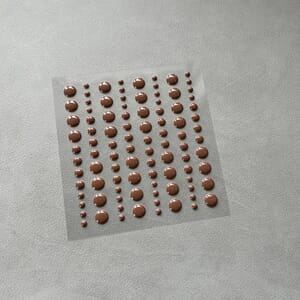 Simple and Basic - Chocolate Brown Adhesive Enamel Dots