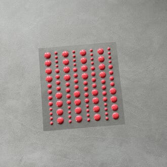 Simple and Basic - Calm Red Adhesive Enamel Dots