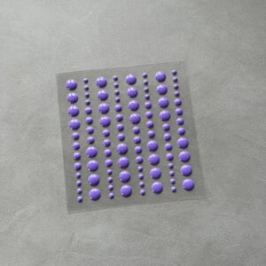 Simple and Basic - Purple Adhesive Enamel Dots
