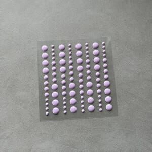 Simple and Basic - Light Purple Adhesive Enamel Dots