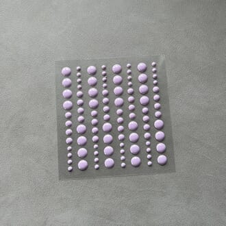 Simple and Basic - Light Purple Adhesive Enamel Dots