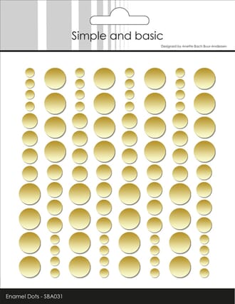 Simple and Basic Metallic Copper Matte Adhesive Enamel Dots
