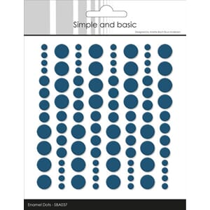 Simple and Basic - Jeans Blue Adhesive Enamel Dots