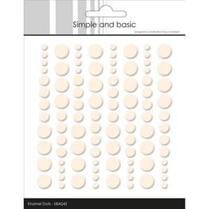 Simple and Basic - Nougat Adhesive Enamel Dots