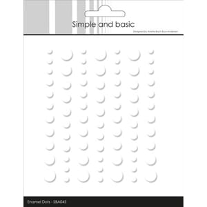Simple and Basic - Soft White Matte Enamel Dots