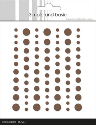 Simple and Basic - Matte Enamel Dots Coffee