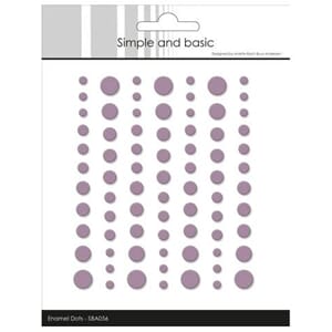 Simple and Basic - Matte Enamel Dots Heather