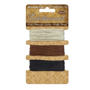 Stamperia Cord Ivory - Brown - Black 3x5m