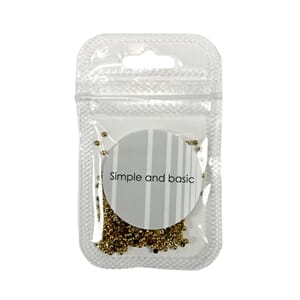Simple and Basic - Half Pearl Polished Gold, 2mm