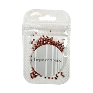 Simple and Basic - Half Pearl Polished Rose Gold, 2mm