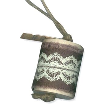 Stamperia - Brown lace Ribbon, lengde 0,90 m