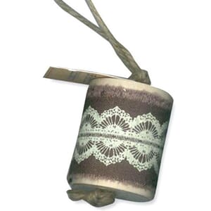 Stamperia - Brown lace Ribbon, lengde 0,90 m