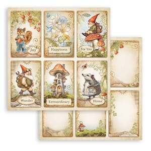 Stamperia: 6 Cards - Hidden Grove
