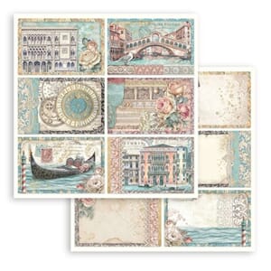 Stamperia: 6 Cards - Venice City of Art