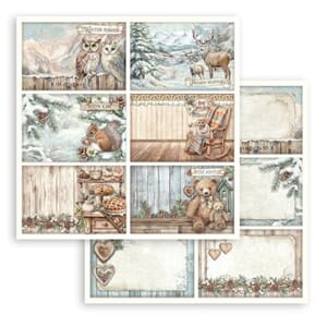 Stamperia: 6 Postcards - The Owl's House