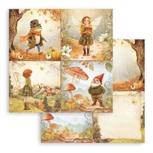 Stamperia: 4 cards - Whispering Woods