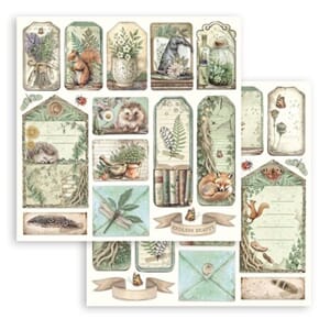 Stamperia: Tags and Letters - Herbarium Silvae