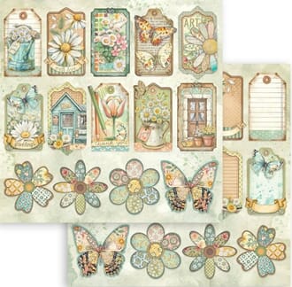 Stamperia: Tags - Daisy Art