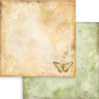 Stamperia: Ochre Pattern with Butterfly - Daisy Art