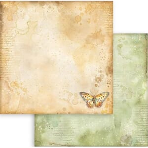 Stamperia: Ochre Pattern with Butterfly - Daisy Art