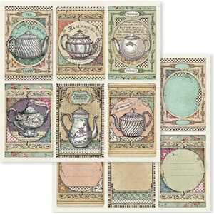 Stamperia: Tea Time - Alice Face sheet