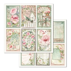 Stamperia: Frames House Of Roses Double-Sided Cardstock