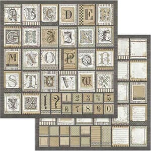 Stamperia: Alphabet - Calligraphy