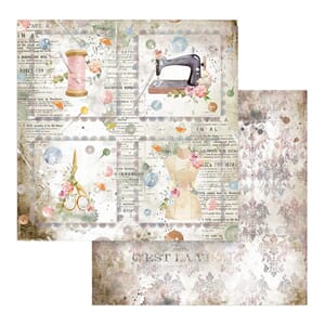 Stamperia: Threads Cards - Romantic