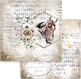 Stamperia: Lady with horse - Romantic Horses