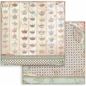 Stamperia: Tea cup texture - Alice