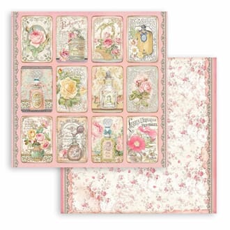 Stamperia: Tags - Rose Parfum