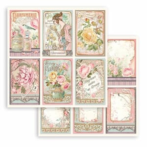 Stamperia: Cards - Rose Parfum