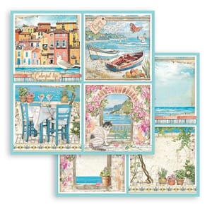 Stamperia - 4 Cards 12x12 Inch Paper Sheets