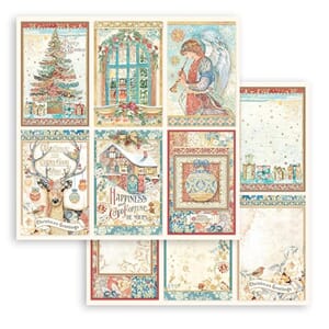 Stamperia: 6 Cards - Christmas Greetings