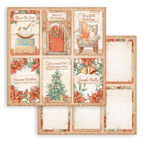 Stamperia: 6 Cards - All Around Christmas