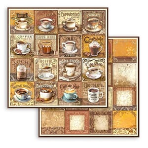 Stamperia: Tags with Cups - Coffee and Chocolate