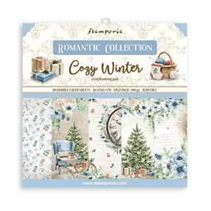 Stamperia - Romantic Cozy Winter Paper Pad, 10/Pkg