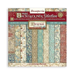 Stamperia - Christmas Greetings Maxi Background Paper Pack
