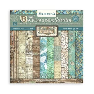Stamperia - Songs of the Sea Maxi Background 12x12 Paper