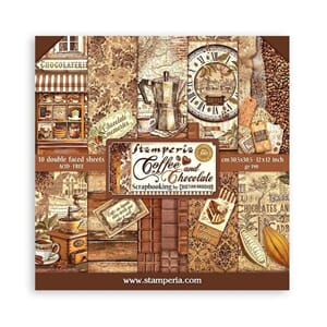 Stamperia - Coffee and Chocolate 12x12 Inch Paper Pack