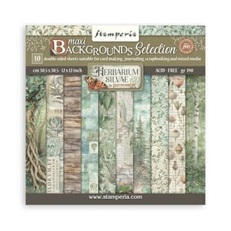 Stamperia - Herbarium Silvae 12x12 Inch Paper Pack Backgroun