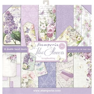 Stamperia: Lilac Paper Pack, 12x12, 10/Pkg