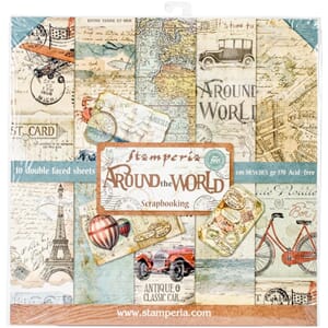 Stamperia: Around the World Paper Pack, 12x12, 10/Pkg