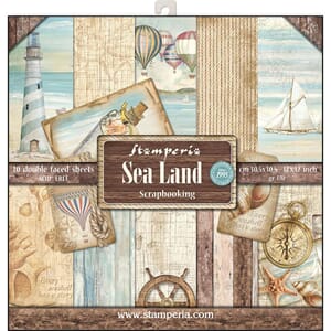 Stamperia: Sea Land Paper Pack, 12x12, 10/Pkg