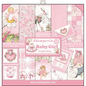 Stamperia: Baby Girl Paper Pack, 12x12, 10/Pkg
