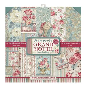 Stamperia: Grand Hotel Paper Pack, 12x12, 10/Pkg