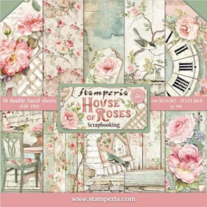 Stamperia: House of Roses Paper Pack, 12x12, 10/Pkg